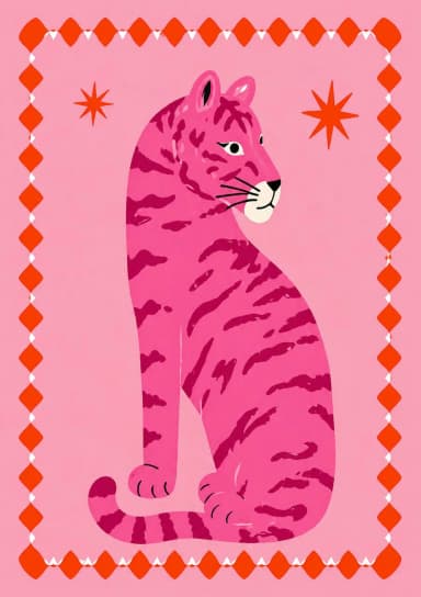 Pink Tiger print